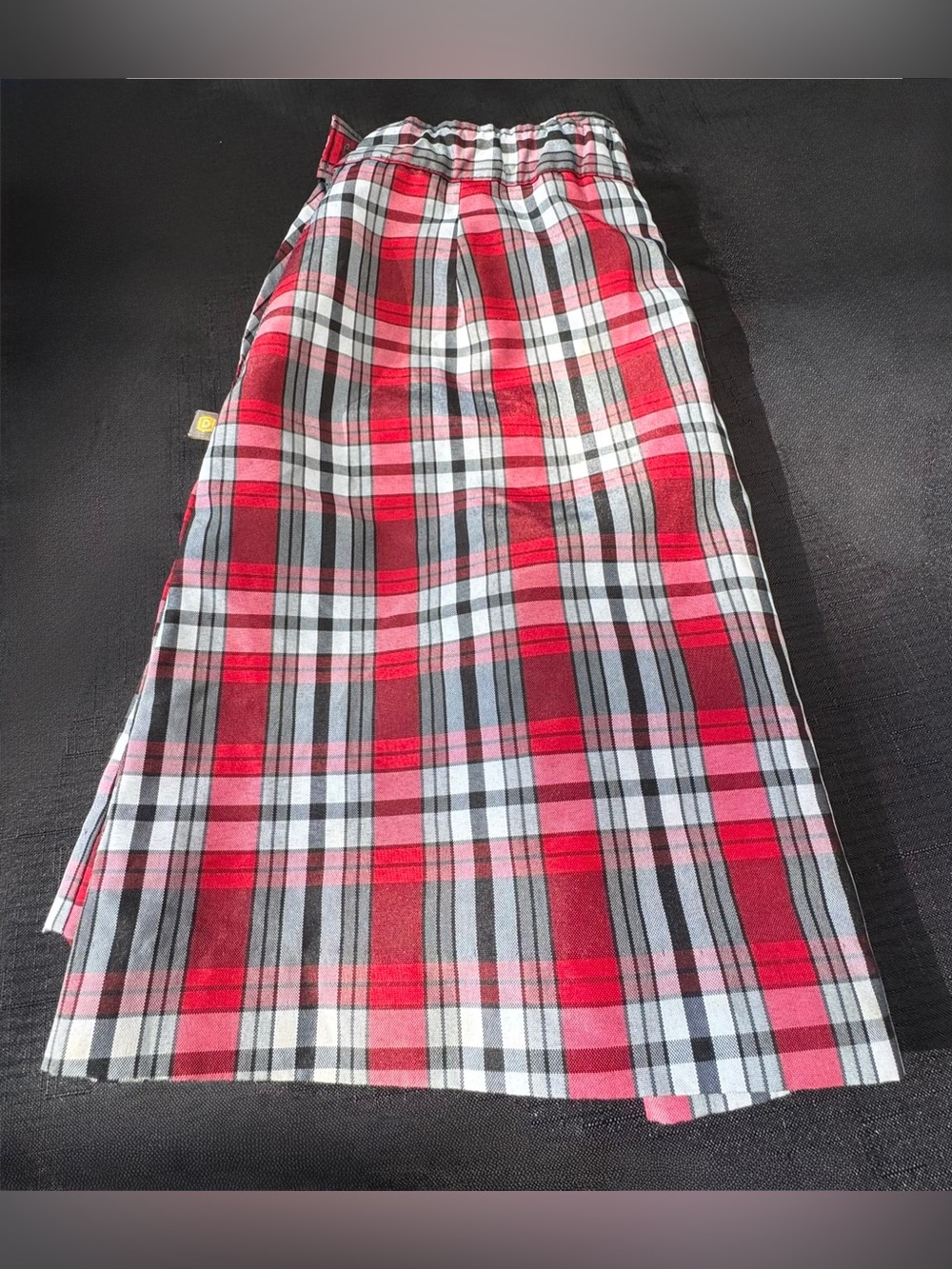 DENNIS Uniform Skirt Skort. Red/Tartan (RN 21680). Size 12 Gorgeous!